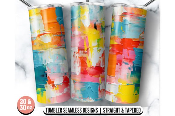 Abstract Oil Painting Tumbler Wrap