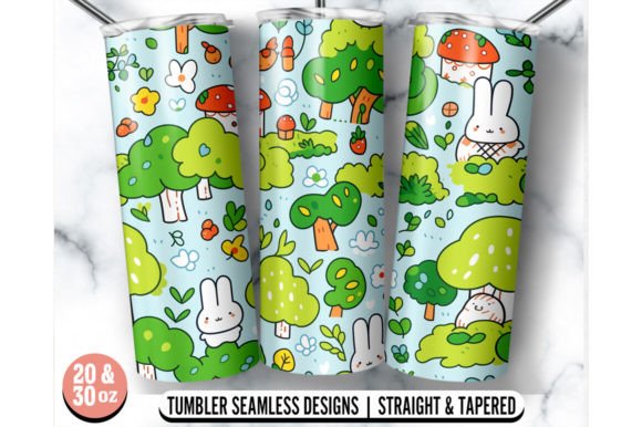 Bunny 20oz 30oz Skinny Tumbler Wrap