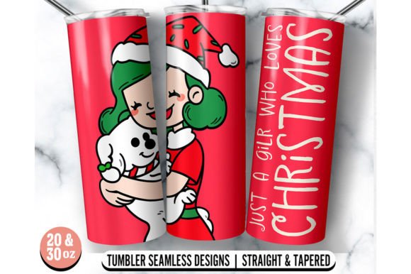 Christmas 20oz 30oz Skinny Tumbler Wrap