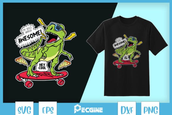Cute Dinosaur Hey Cool SVG