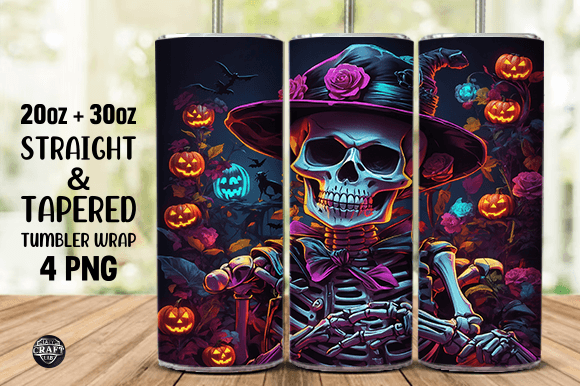 Halloween Skeleton Wrap Design