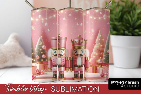 Nutcrackers Christmas Tumbler Wrap PNG