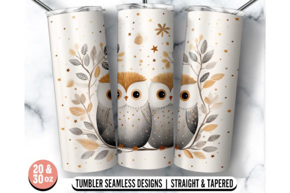 Owl 20oz 30oz Skinny Tumbler Wrap